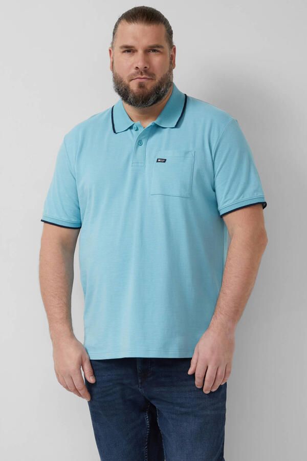 S.Oliver Big Size regular polo blauw
