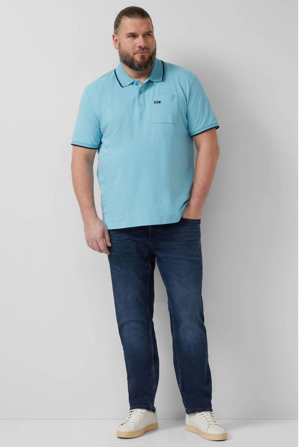 S.Oliver Big Size regular polo blauw - Foto 2