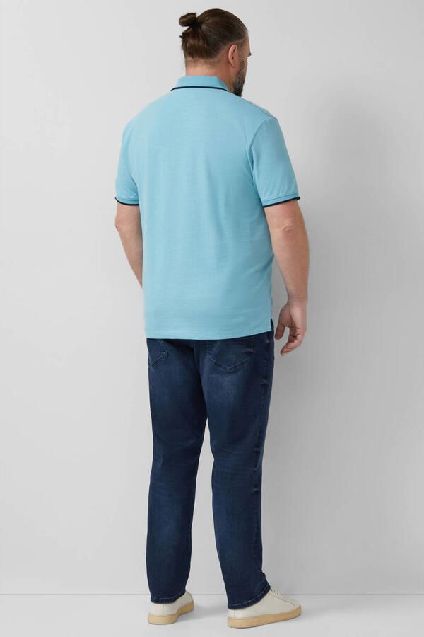 S.Oliver Big Size regular polo blauw - Foto 3
