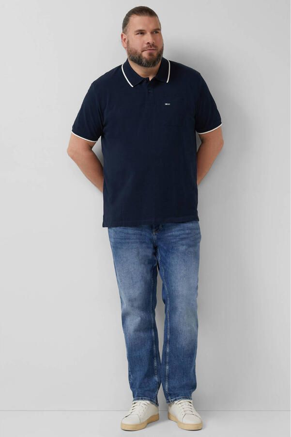 S.Oliver Big Size regular polo donkerblauw - Foto 2