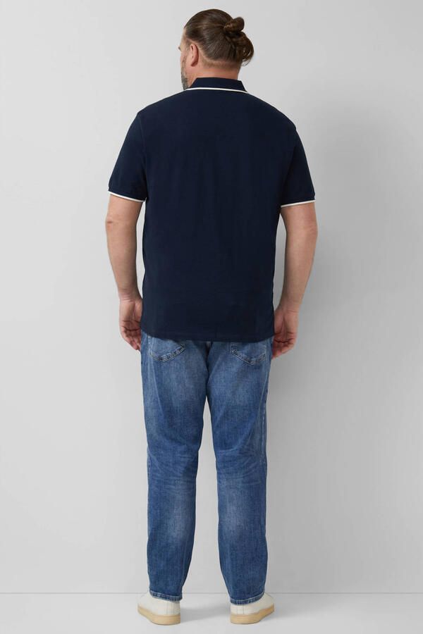 S.Oliver Big Size regular polo donkerblauw - Foto 3