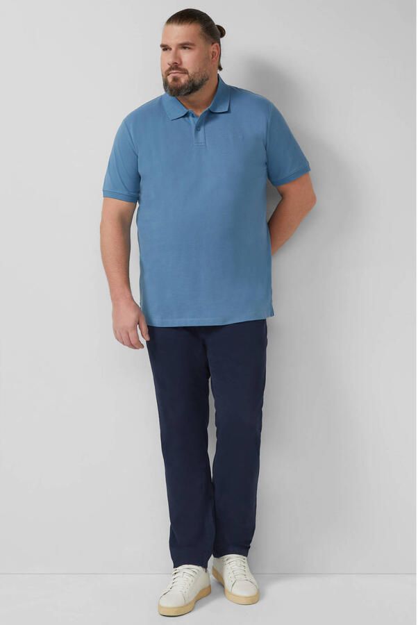 S.Oliver Big Size regular polo Plus Size blauw - Foto 2