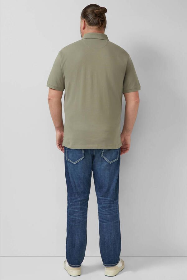 S.Oliver Big Size regular polo Plus Size donkergroen - Foto 2