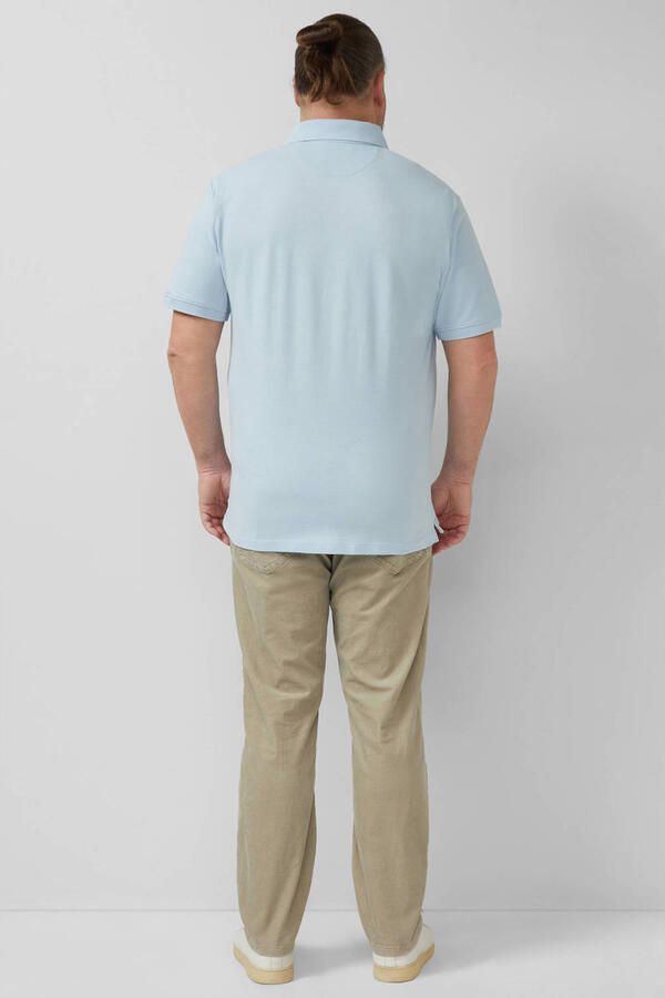 S.Oliver Big Size regular polo Plus Size lichtblauw - Foto 3