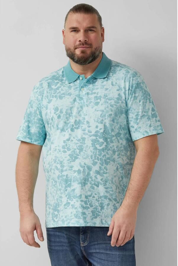 S.Oliver Big Size regular polo turquoise
