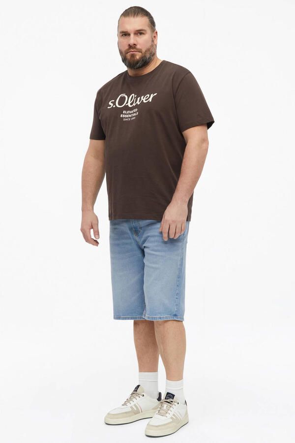 S.Oliver Big Size regular T-shirt bruin - Foto 2