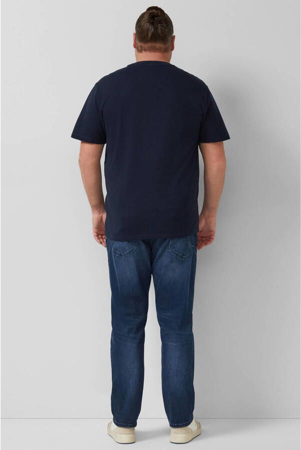S.Oliver Big Size regular T-shirt donkerblauw - Foto 2