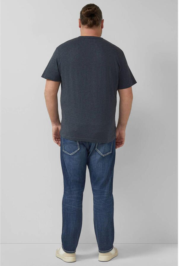S.Oliver Big Size regular T-shirt donkerblauw - Foto 2