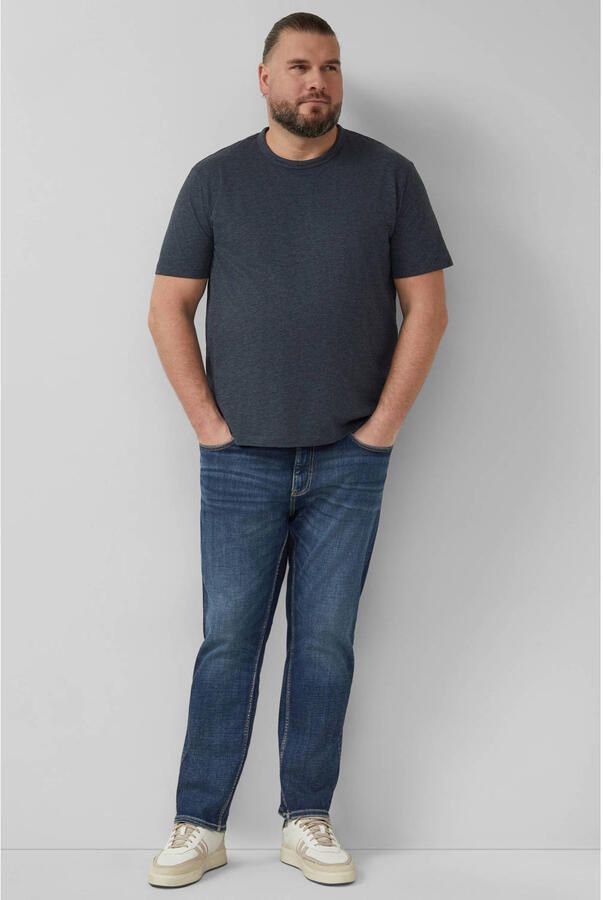 S.Oliver Big Size regular T-shirt donkerblauw - Foto 3