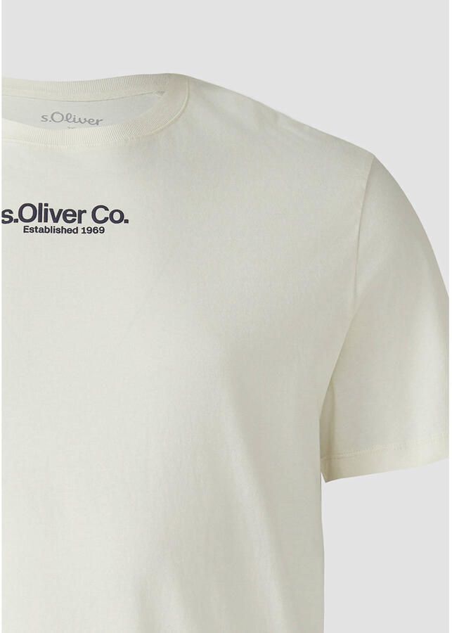 S.Oliver Big Size regular T-shirt ecru - Foto 2