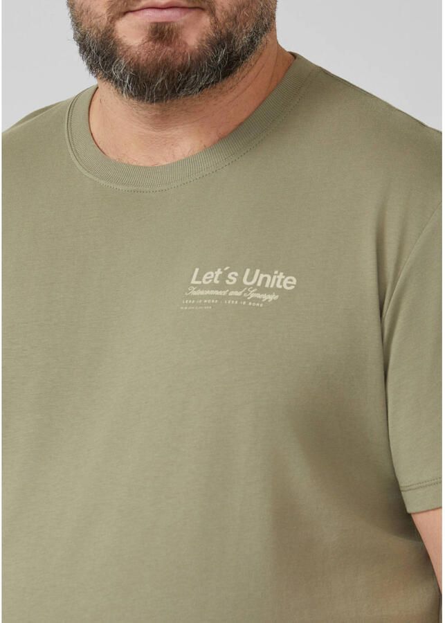 S.Oliver Big Size regular T-shirt kaki - Foto 2