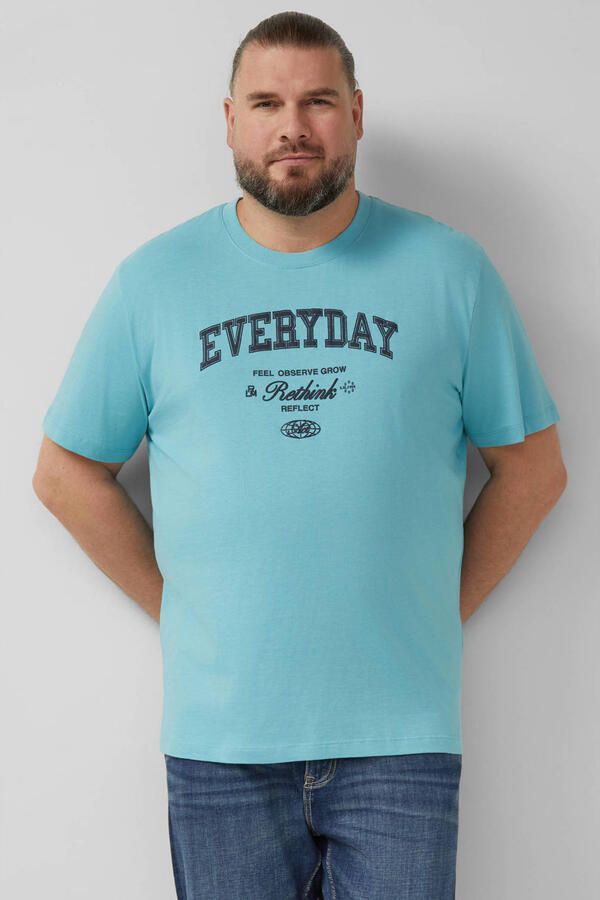 S.Oliver Big Size regular T-shirt petrol