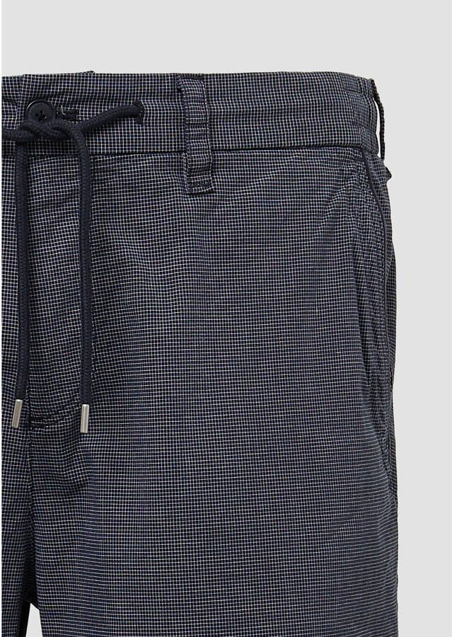 S.Oliver Big Size relaxed bermuda short donkerblauw