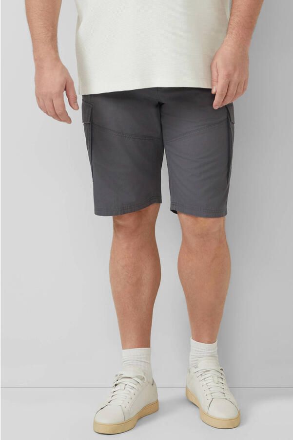 S.Oliver Big Size relaxed cargo short grijs