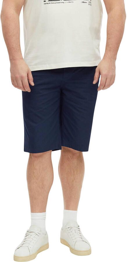 S.Oliver Big Size straight leg bermuda short marine