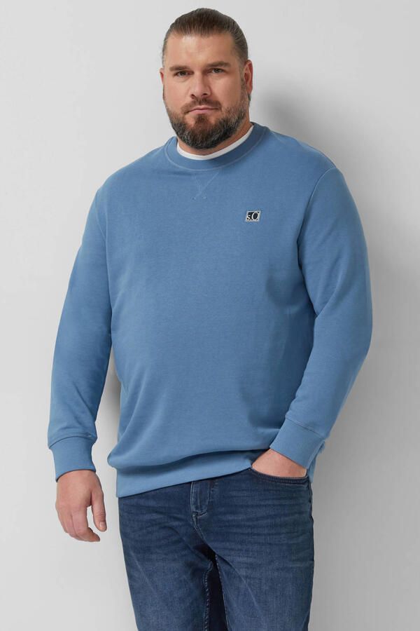S.Oliver Big Size sweater Plus Size blauw
