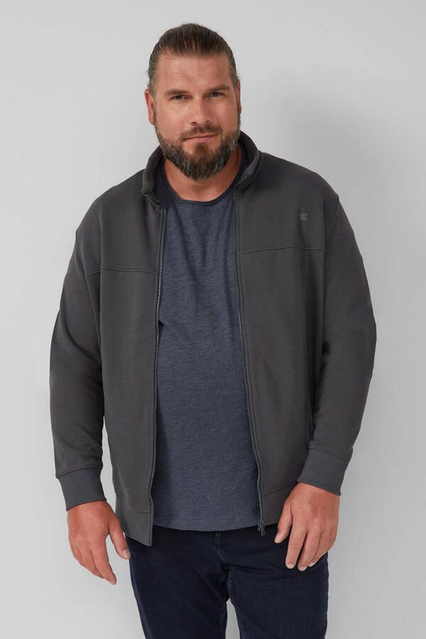 S.Oliver Big Size sweatvest antraciet - Foto 2