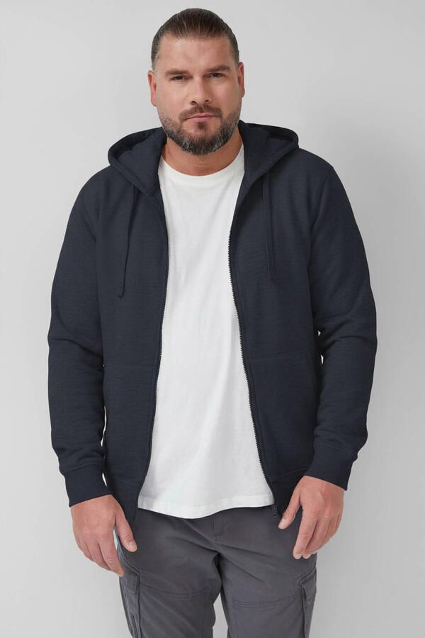 S.Oliver Big Size sweatvest blauwzwart - Foto 2