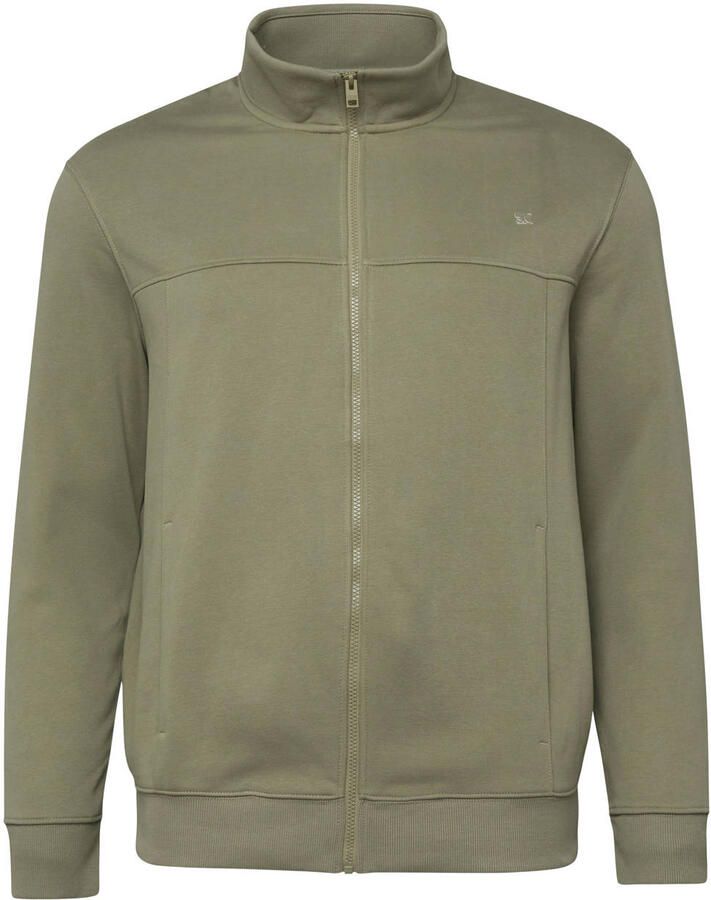 S.Oliver Big Size sweatvest donkergroen - Foto 2