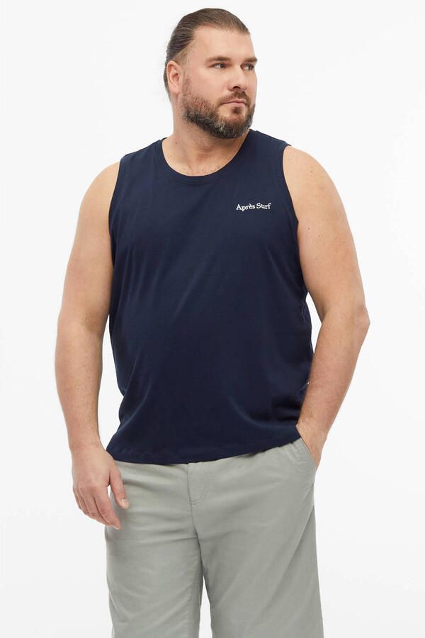 S.Oliver Big Size tanktop donkerblauw
