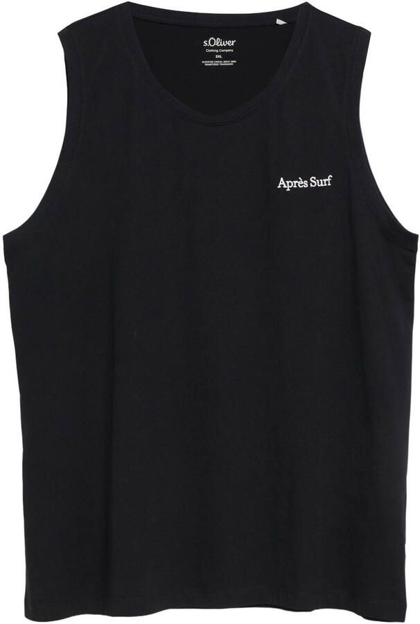 S.Oliver Big Size tanktop zwart