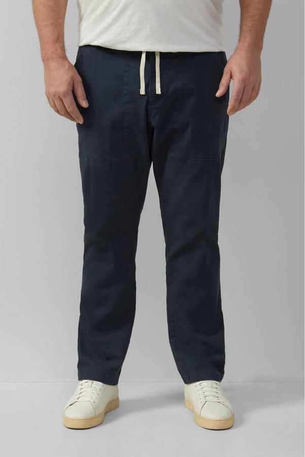S.Oliver Big Size tapered casual broek donkerblauw - Foto 2