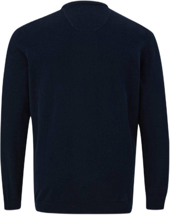 S.Oliver Big Size trui Plus Size met logo donkerblauw - Foto 2