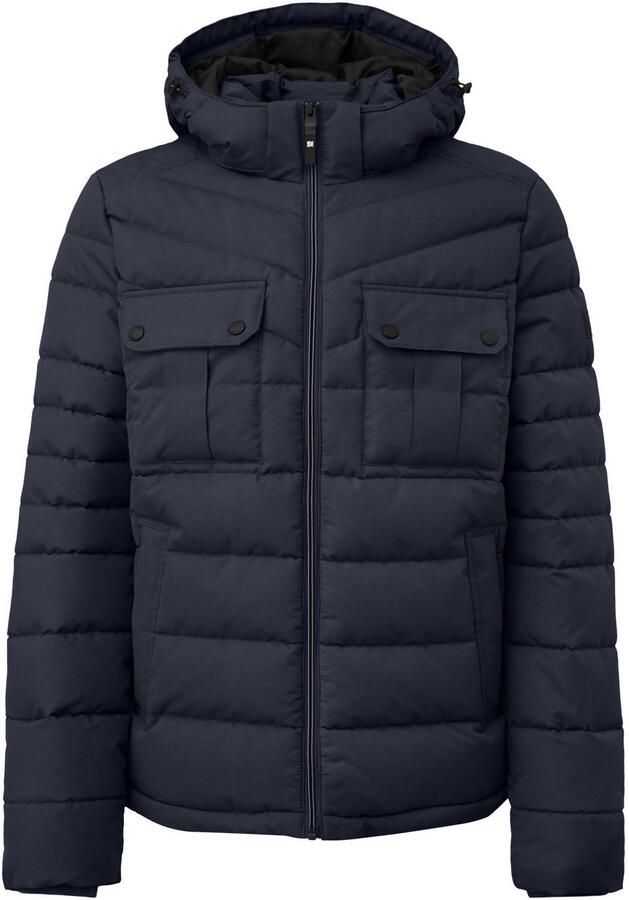 S.Oliver Big Size winterjas blauwzwart