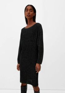 S.Oliver BLACK LABEL gebreide jurk met textuur zwart