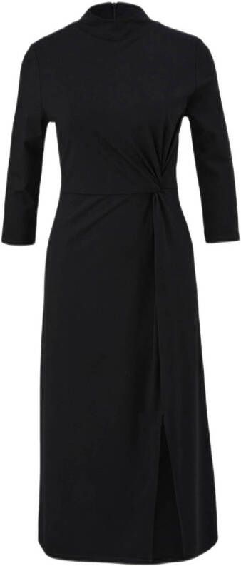 S.Oliver BLACK LABEL jurk met plooien zwart