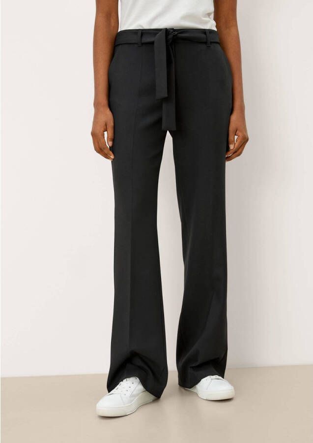 S.Oliver BLACK LABEL Stoffen broek met stretch model 'Charlotte'