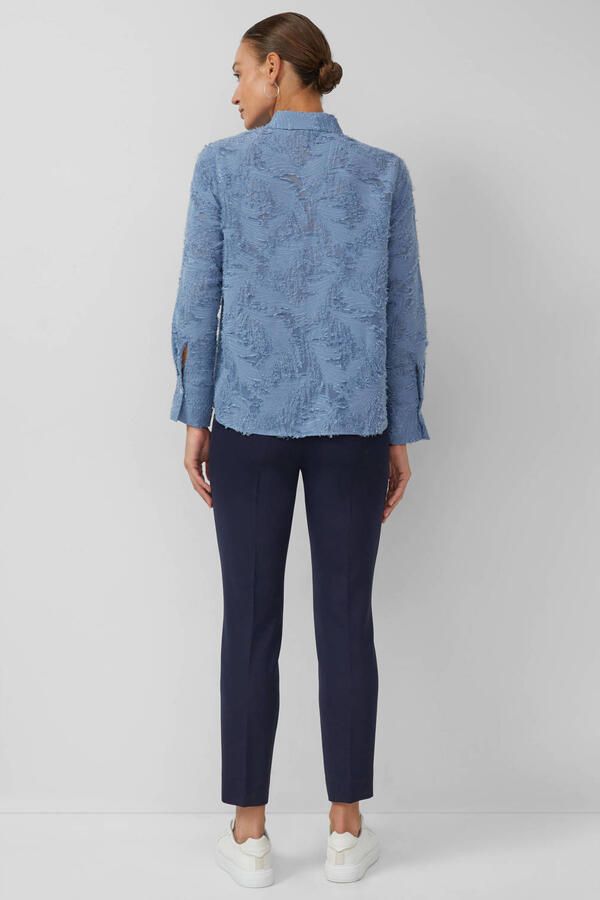 S.Oliver BLACK LABEL Loose fit overhemdblouse in semi-transparante look - Foto 3