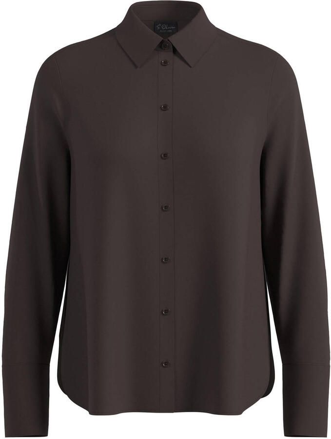 S.Oliver BLACK LABEL Regular fit blouse met lange mouwen van pure viscose - Foto 2