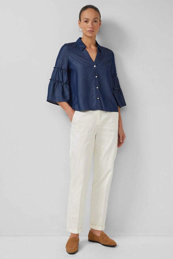 S.Oliver BLACK LABEL regular fit jeansblouse van lyocell - Foto 3
