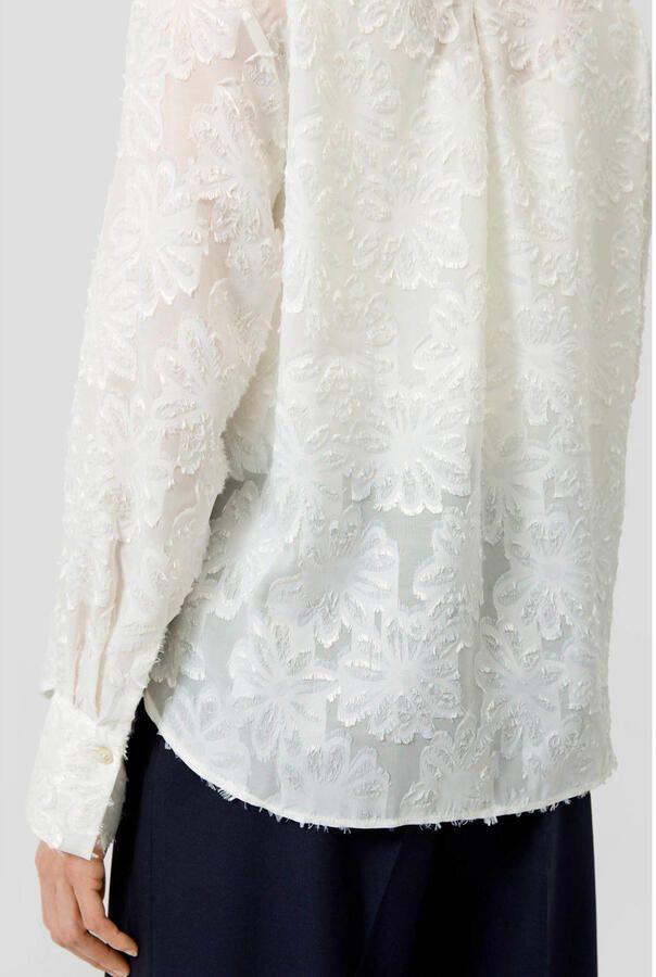 S.Oliver BLACK LABEL regular fit overhemdblouse met floraal motief - Foto 2