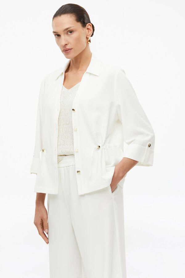 S.Oliver BLACK LABEL regular fit korte blazer met viscose