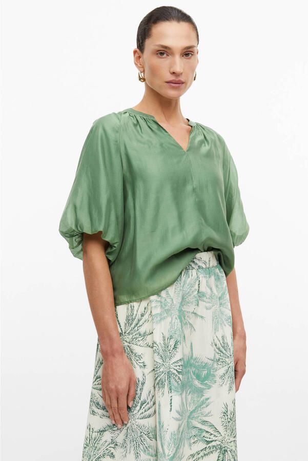 S.Oliver BLACK LABEL Loose fit blouseshirt van lyocellmix