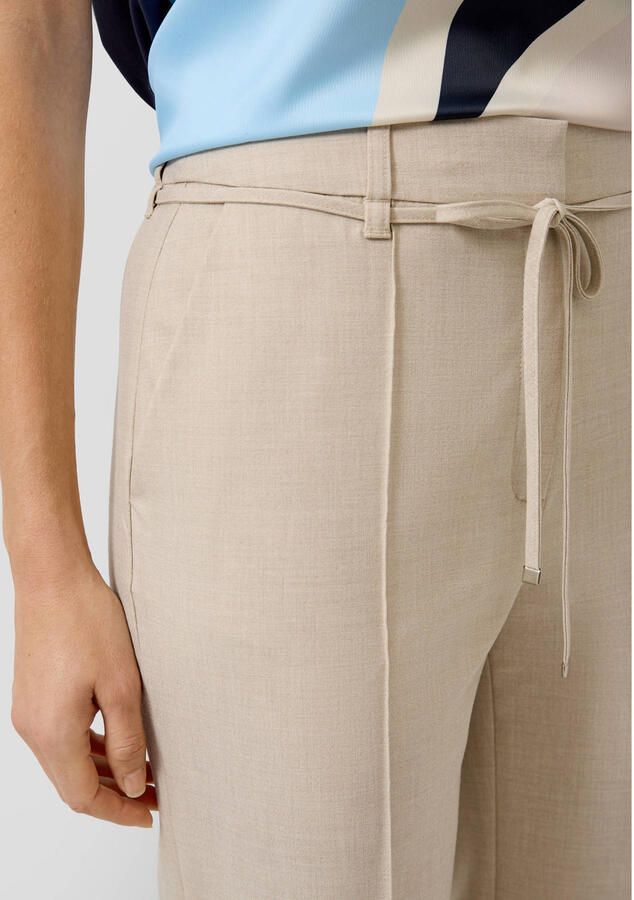 S.Oliver BLACK LABEL Wide leg stoffen broek met viscose - Foto 2