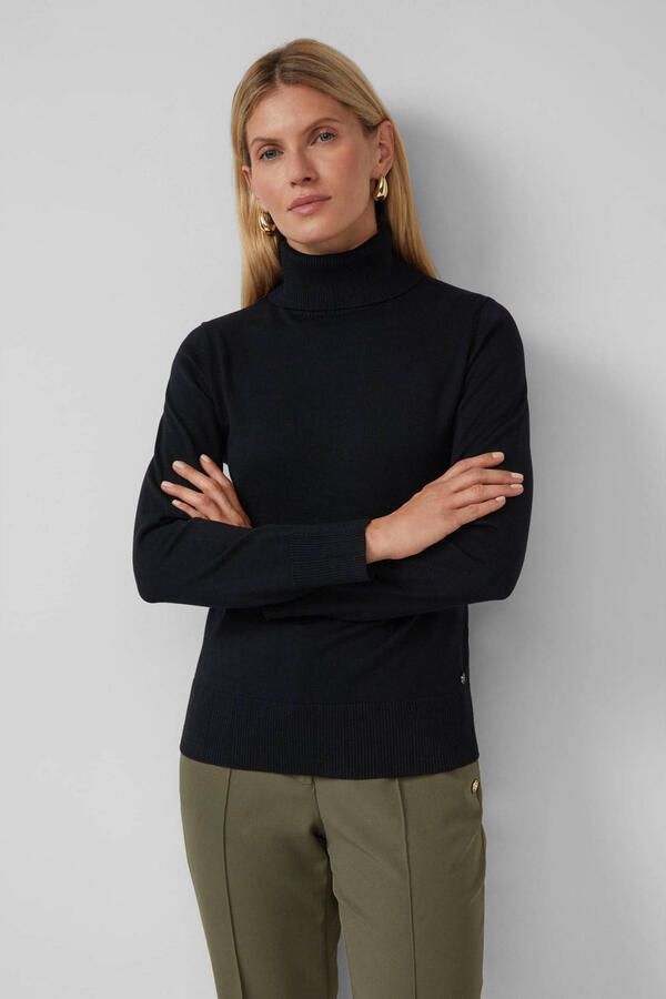 S.Oliver BLACK LABEL Slim fit pullover van viscosemix - Foto 2