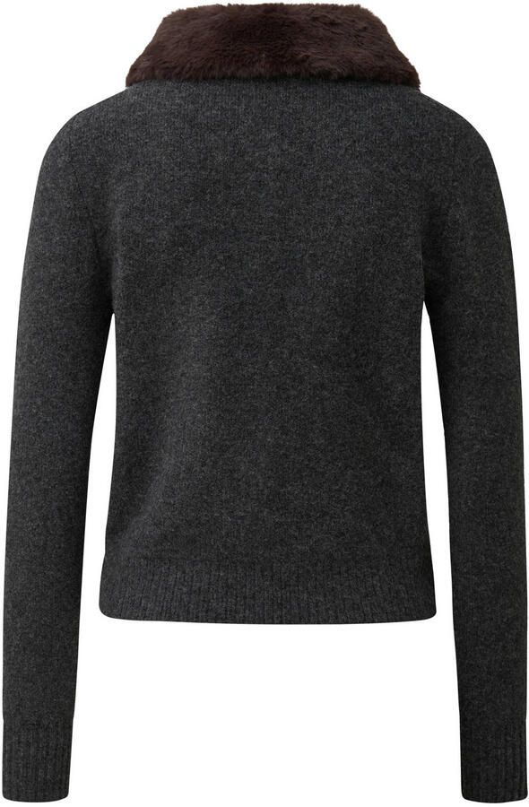 S.Oliver BLACK LABEL Regular fit gebreid jack met wol