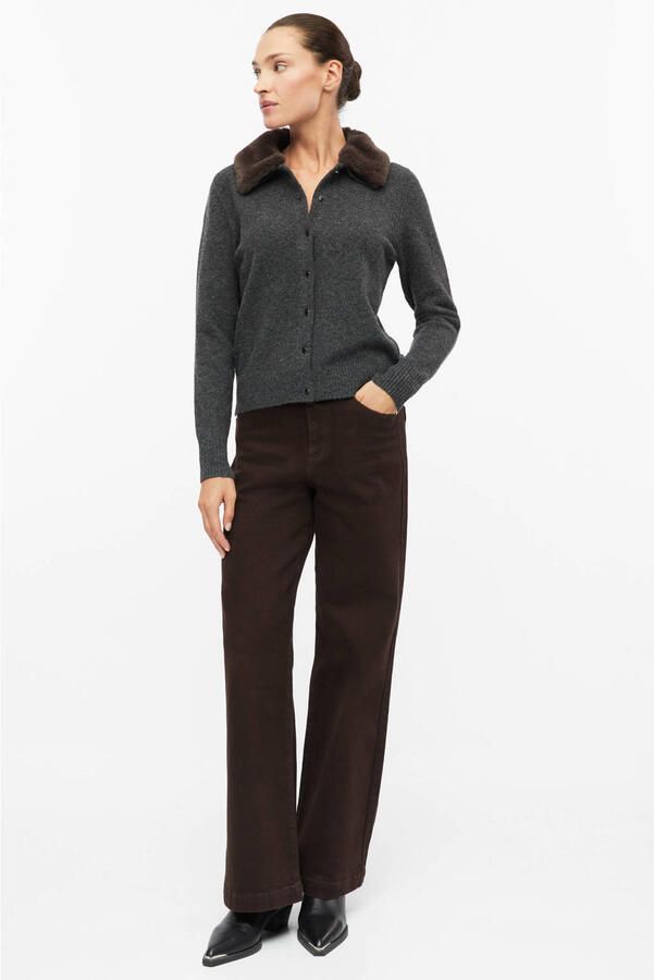 S.Oliver BLACK LABEL Regular fit gebreid jack met wol - Foto 2
