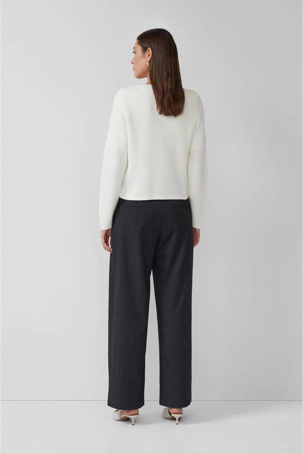 S.Oliver BLACK LABEL Regular fit gebreid jack van katoenmix