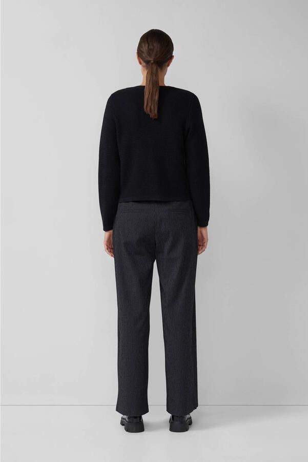 S.Oliver BLACK LABEL Regular fit gebreid jack van katoenmix - Foto 2