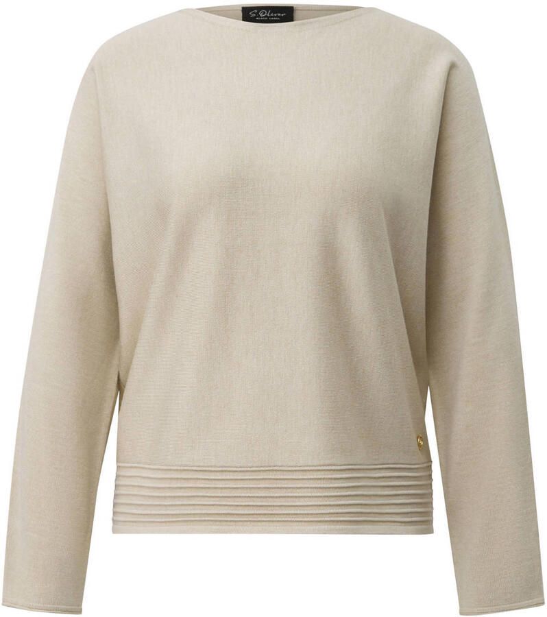 S.Oliver BLACK LABEL gebreide trui beige