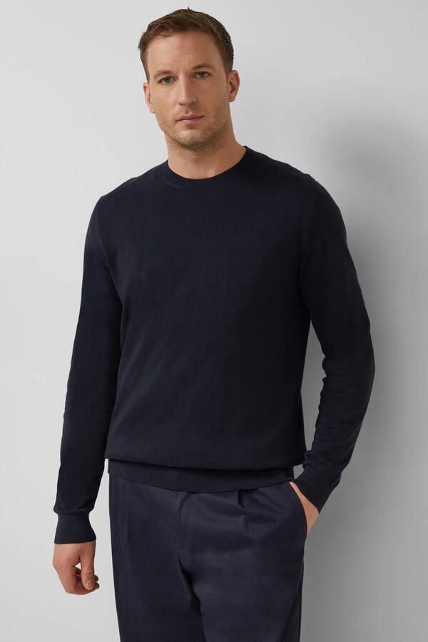 S.Oliver BLACK LABEL gebreide trui donkerblauw