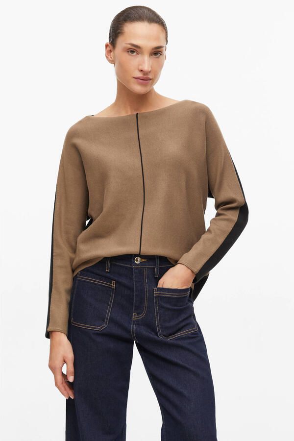 S.Oliver BLACK LABEL Regular fit pullover van viscosemix