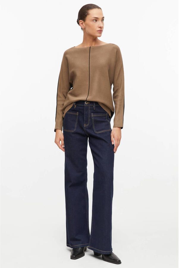 S.Oliver BLACK LABEL Regular fit pullover van viscosemix - Foto 2