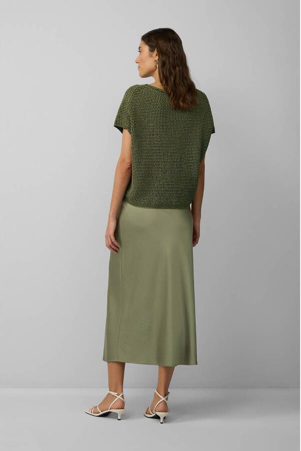 S.Oliver BLACK LABEL Loose fit gebreide spencer met extra brede schouders