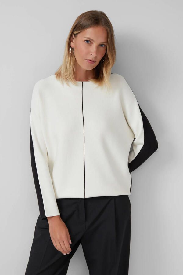 S.Oliver BLACK LABEL Regular fit pullover van viscosemix - Foto 2