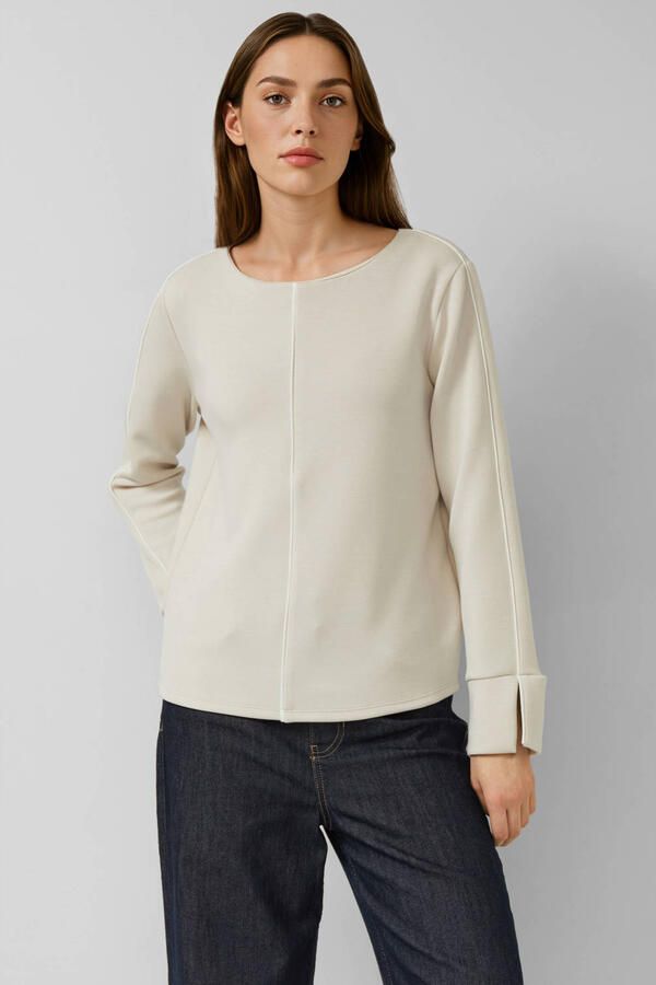 S.Oliver BLACK LABEL Regular fit sweatshirt met contrasterende naden - Foto 1